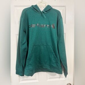 Carhartt Men's Teal Hoodie Sweater